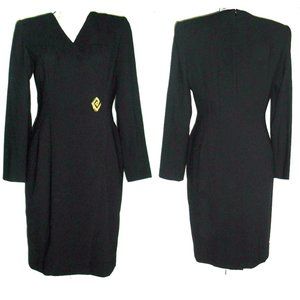 VTG Liz Claiborne Business dress 6 EUC LBD black